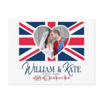 Royal Kiss - William & Kate Wedding Postcard