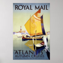 Royal Mail "Atlantis" Autumn Cruises Poster