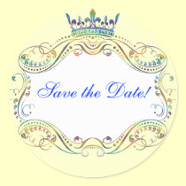 Royal Medallion with Crown Stickers stickers