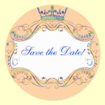 Royal Medallion with Crown Stickers stickers