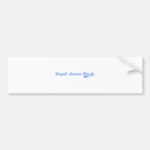 Royal-Moana Beach Hawaii Classic Design Bumper Stickers
