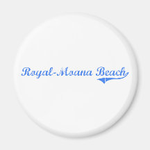 Royal-Moana Beach Hawaii Classic Design Refrigerator Magnets