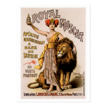 Royal Muscat Vintage Wine Drink Ad Art Post Cards