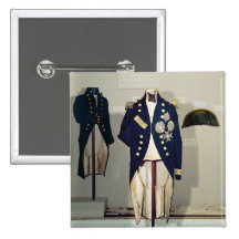 Royal Naval uniform worn Pinback Button