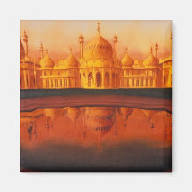"Royal Pavillion" Taj Mahal art Fridge Magnet