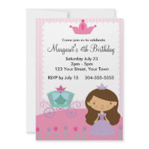 Royal Princess Birthday Party Invites
