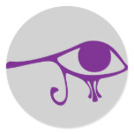 Royal purple Eye of Horus Sticker