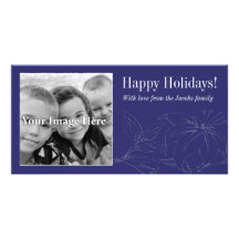 Royal Purple Happy Holidays Photo Card