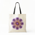 Royal Purple Mandala Shopping Tote Bag
