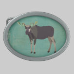 Royal Purple Moose Belt Buckle belt buckles