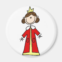 Royal Queen Stick Figure Magnet