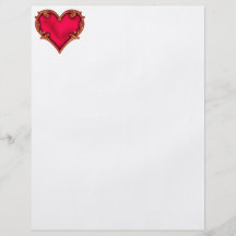 Royal Red Heart Personalized Flyer