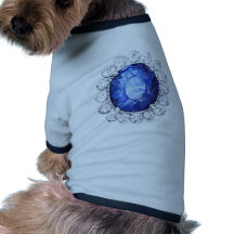 Royal Sapphire Original  Watercolor Pet Coat Dog Clothes