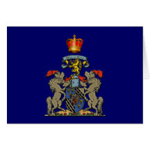 Royal Shield, William and Kate, Optional Text Greeting Cards