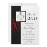 Royal Vertical High School Graduation Invitation