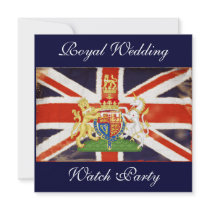 Royal Wedding Coat of Arms Watch Party Invitation