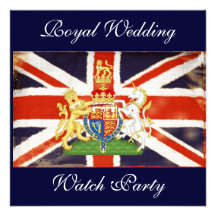 Royal Wedding Coat of Arms Watch Party Invite
