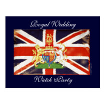 Royal Wedding Coat of Arms Watch Party Postcard postcards