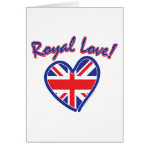 Royal Wedding, Royal Love, Union Jack Heart Cards