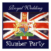 Royal Wedding Slumber Party Invitation