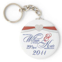 Royal Wedding Souvenir - William & Kate Key Rings Key Chains