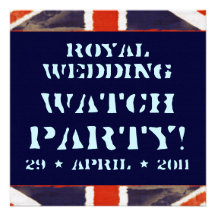 Royal Wedding Watch Party Invite (Grunge)