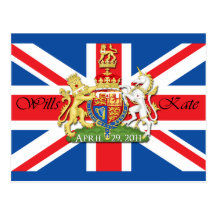 Royal Wedding Wills and Kate Post Card