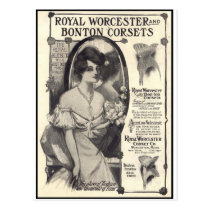 royal worcester corsets postcards
