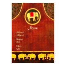 Royaume d'éléphant : Cartes de visite promotionnel Cartes De Visite Professionnelles