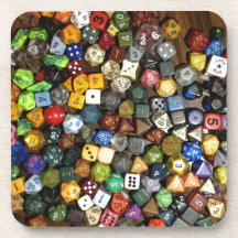 RPG game dice Drink Coaster
