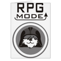 RPG Mode with  Helmet on a dog Greeting Cards