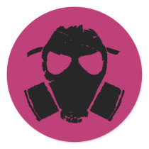 rrc - gas mask pink sticker