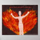 RSD/CRPS Angel with Fire Wings posters