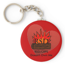 RSD/CRPS Doesn't Own Me Heart Keychain