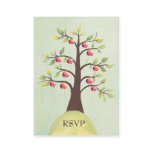 RSVP Apple Tree Watercolor Nature Wedding Cards business cards