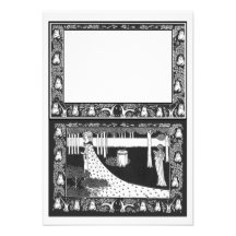 RSVP Beardsley Art Nouveau Invitation
