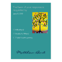 RSVP Card Business Card Template