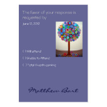 RSVP Card Business Card Template