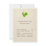 RSVP Card - Recycle Heart, Green Wedding Personalized Invite
