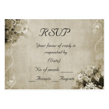 RSVP Card Template Business Card
