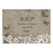RSVP Card Template Business Card