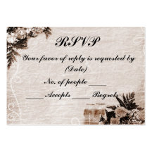 RSVP Card Template Business Card