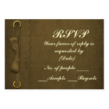 RSVP Card Template Business Card