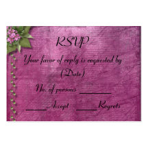 RSVP Card Template Business Card Template