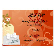 RSVP Card Template Business Cards
