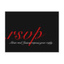 RSVP Cards for Christmas Wedding Red