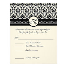 RSVP Cards-Require the 5 x 7 size Inivitations Invites