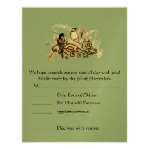 RSVP Cards-Require the 5 x 7 size Inivitations Personalized Invite