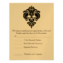RSVP Cards-Require the 5 x 7 size Inivitations Personalized Invitation