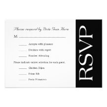 RSVP chic personnalisable Faire-part